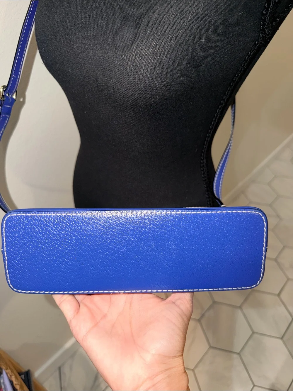kate spade Two-Tone Cream and Blue Crossbody